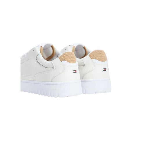 Sneakers Uomo in pelle TH Basket Core Ecru Tommy Hilfiger- Francavilla Moda
